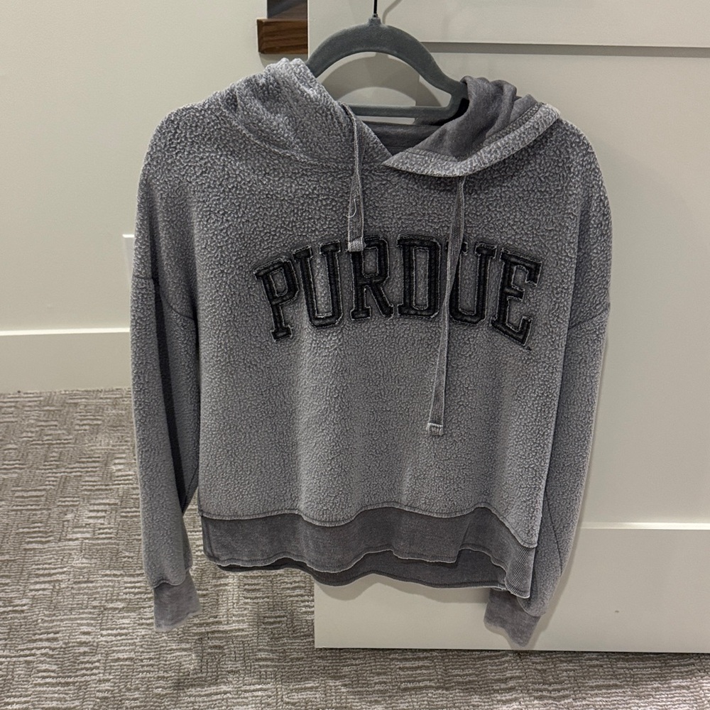 Purdue Women's Gray Hoodie